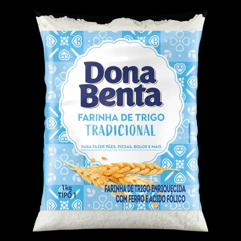 Farinha de Trigo Tradicional Tipo 1 1kg (plástico)