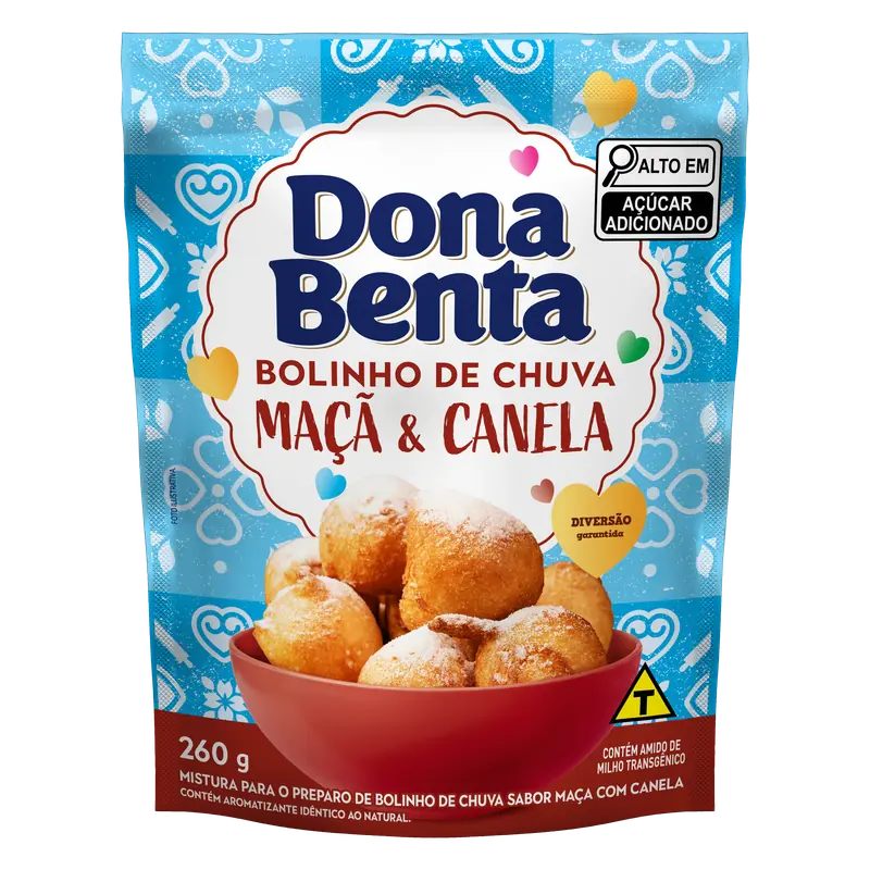 Mistura para Bolinho de Chuva Maçã com Canela 260g