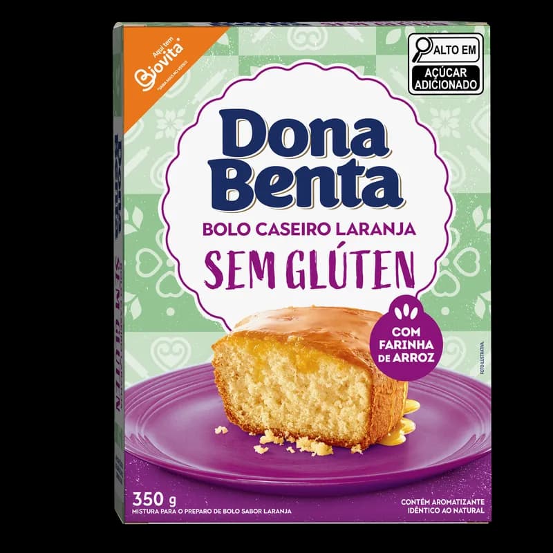 Mistura para Bolo Sem Glúten Laranja 350g